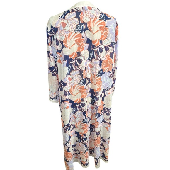TORRID Sheer Floral Kaftan Swim Cover Up Poolside Vacation Travel Beach Summer‎ - Picture 5 of 7